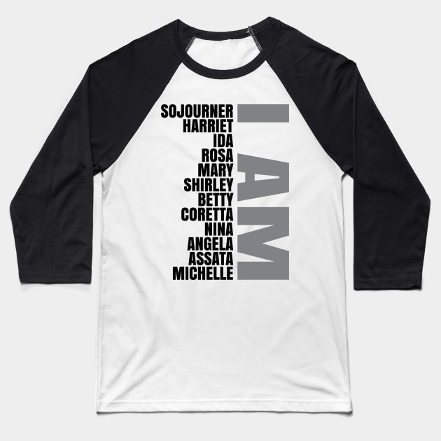 I Am A Strong Black Woman Baseball T-Shirt by UrbanLifeApparel